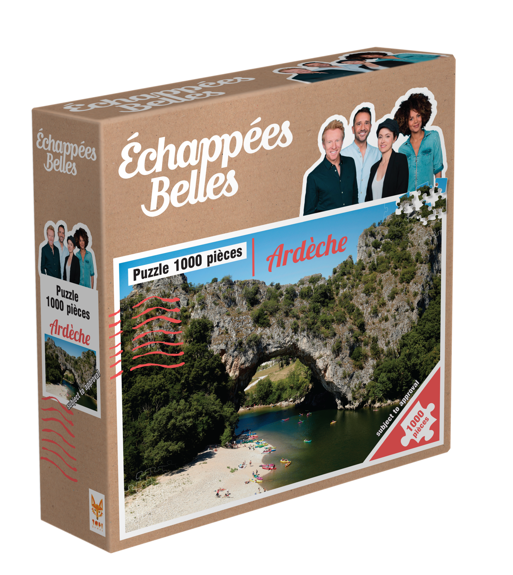 Puzzle Topi Games – Echappées Belles Ardèche, 1000 Pièces