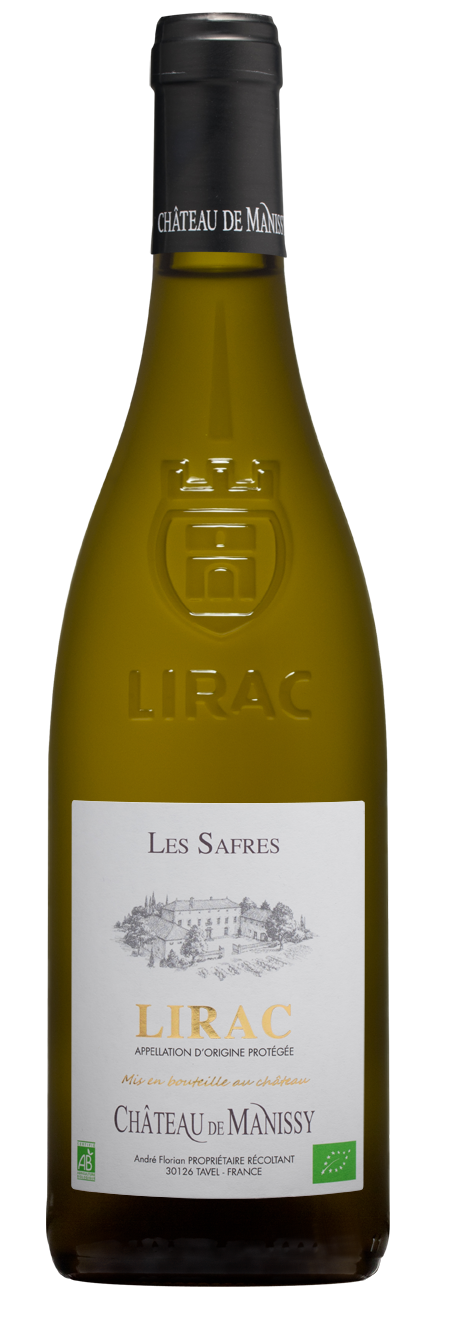 Château de Manissy Les Safres BIO, 2022 - Lirac AOP - Blanc Sec - 75 cl