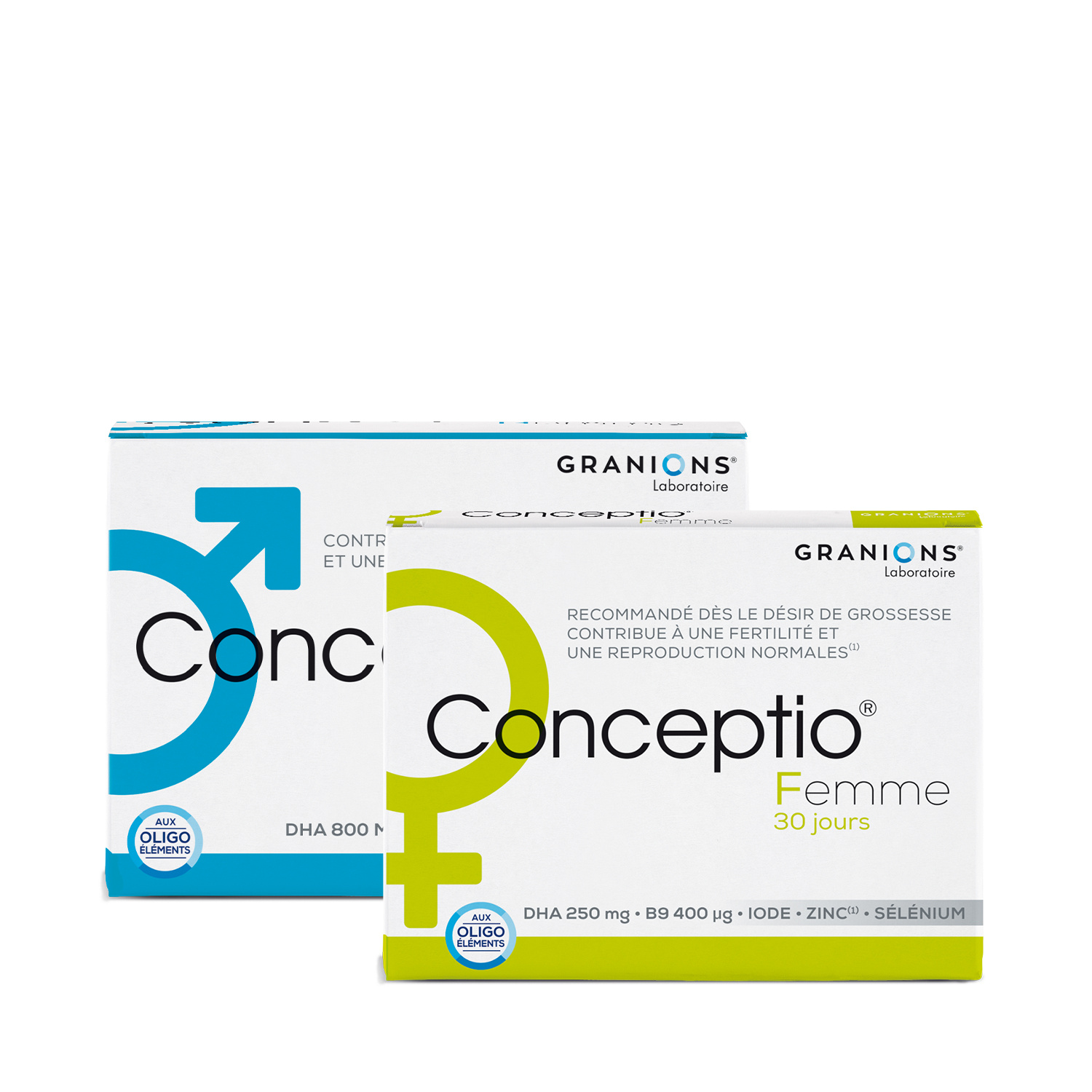 Duo Conceptio Homme 90 capsules/30 sachets + Femme 30 capsules/30 gélules
