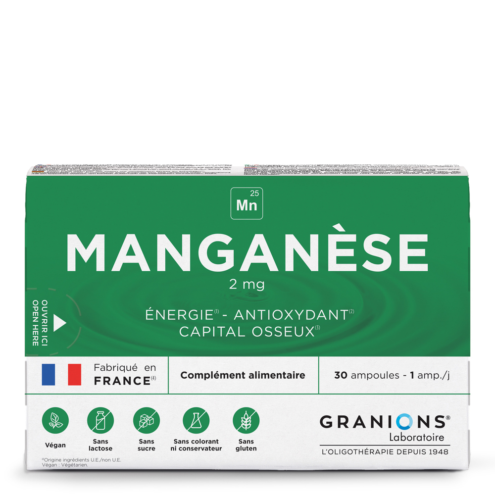 Granions Manganèse 2mg - 30 Ampoules