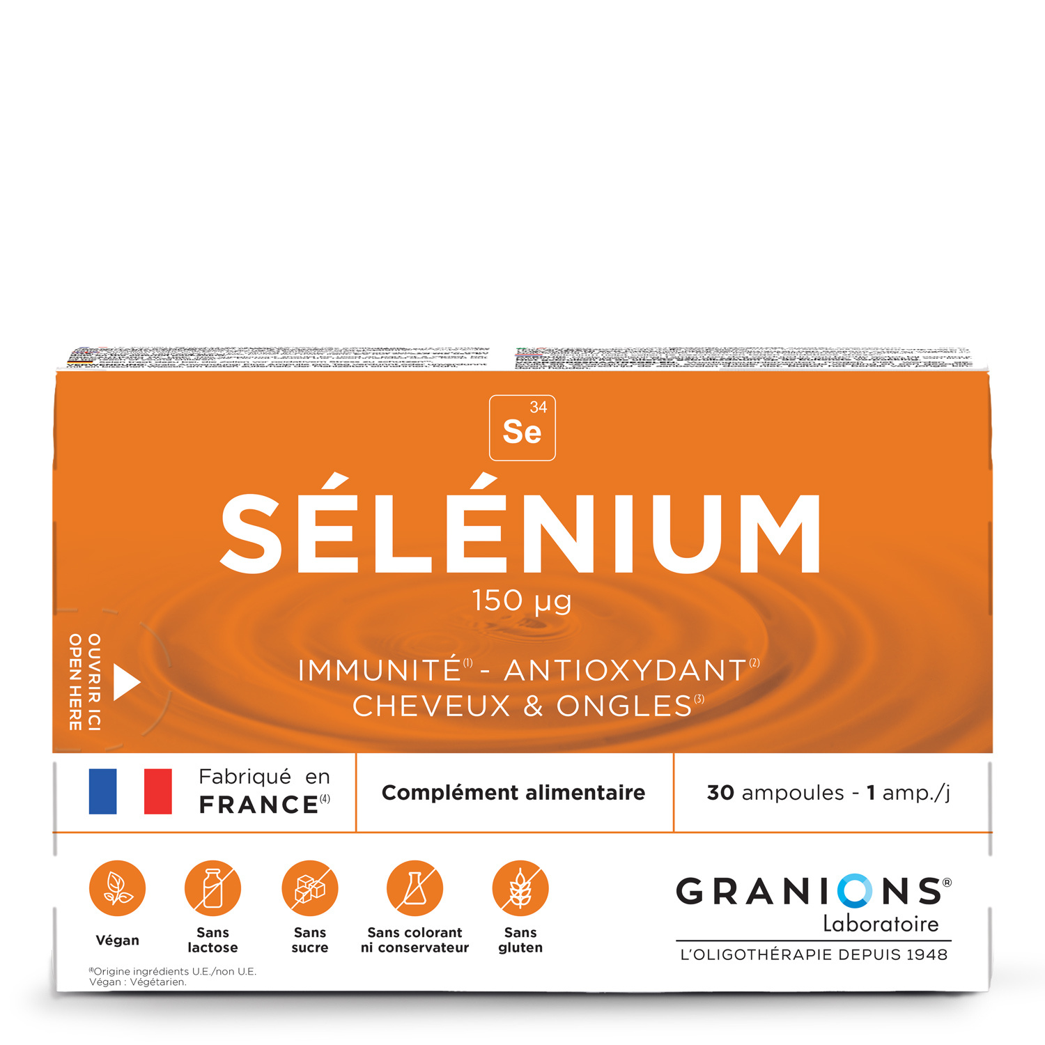 Sélénium 200 µg - 30 Ampoules
