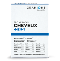 Pro Keracys Cheveux 4en1 - 1 Mois Anti-chute + Force + Croissance + Brillance 90 comprimés