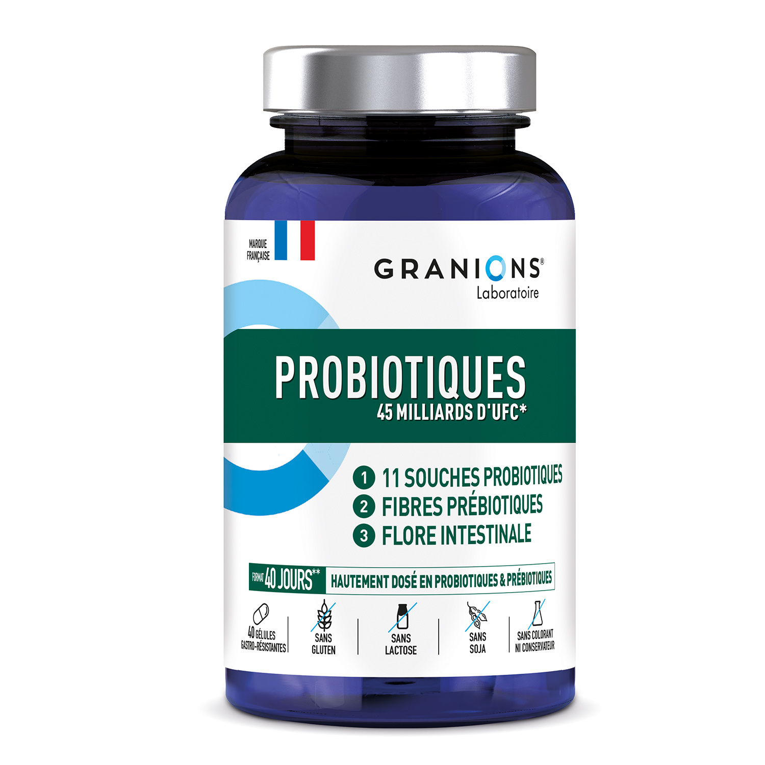 Complément Alimentaire Probiotiques Granions Le Pot De 40 Gélules - vue 10