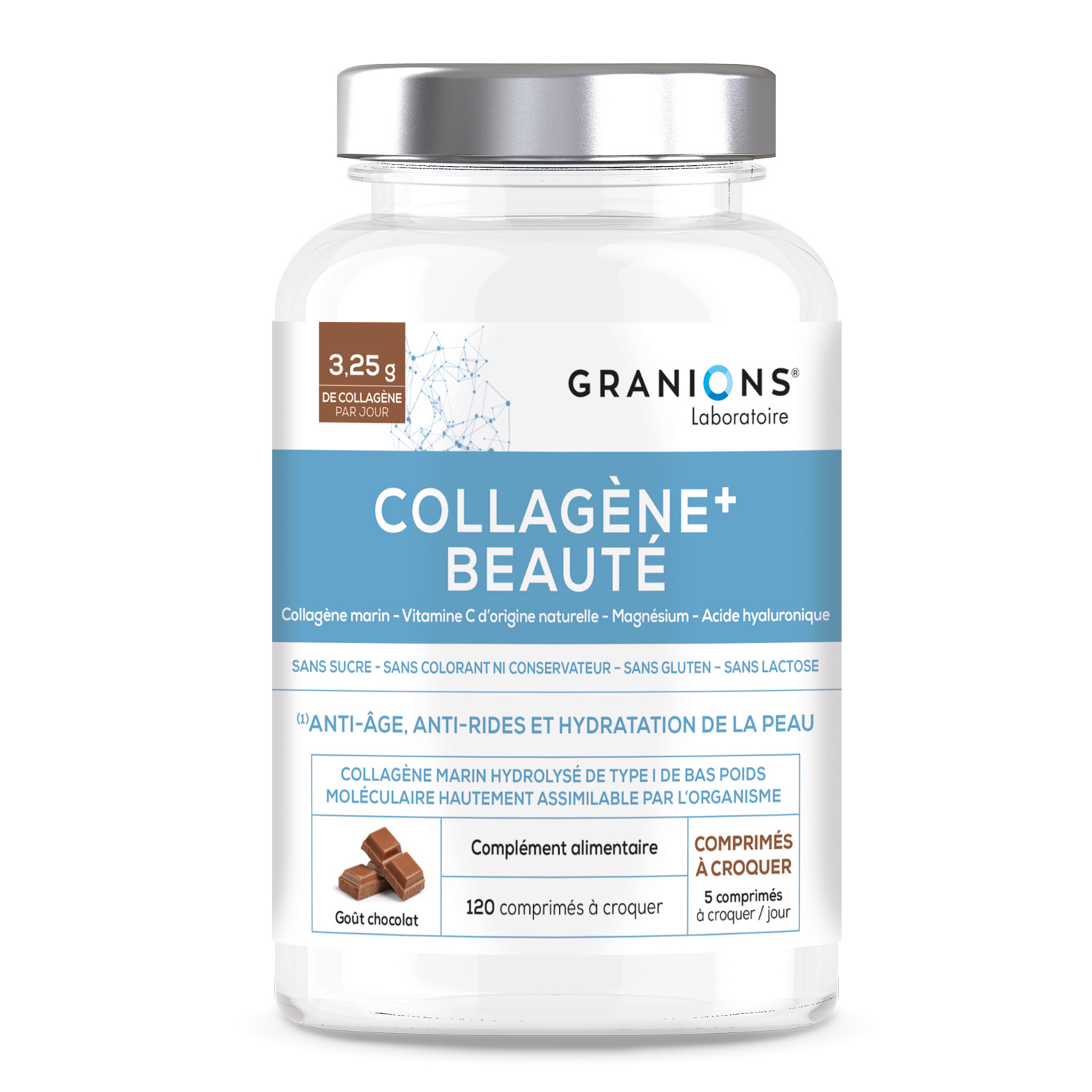 Granions Collagène+ Beauté 120 Comprimés à Croquer Goût Cookie