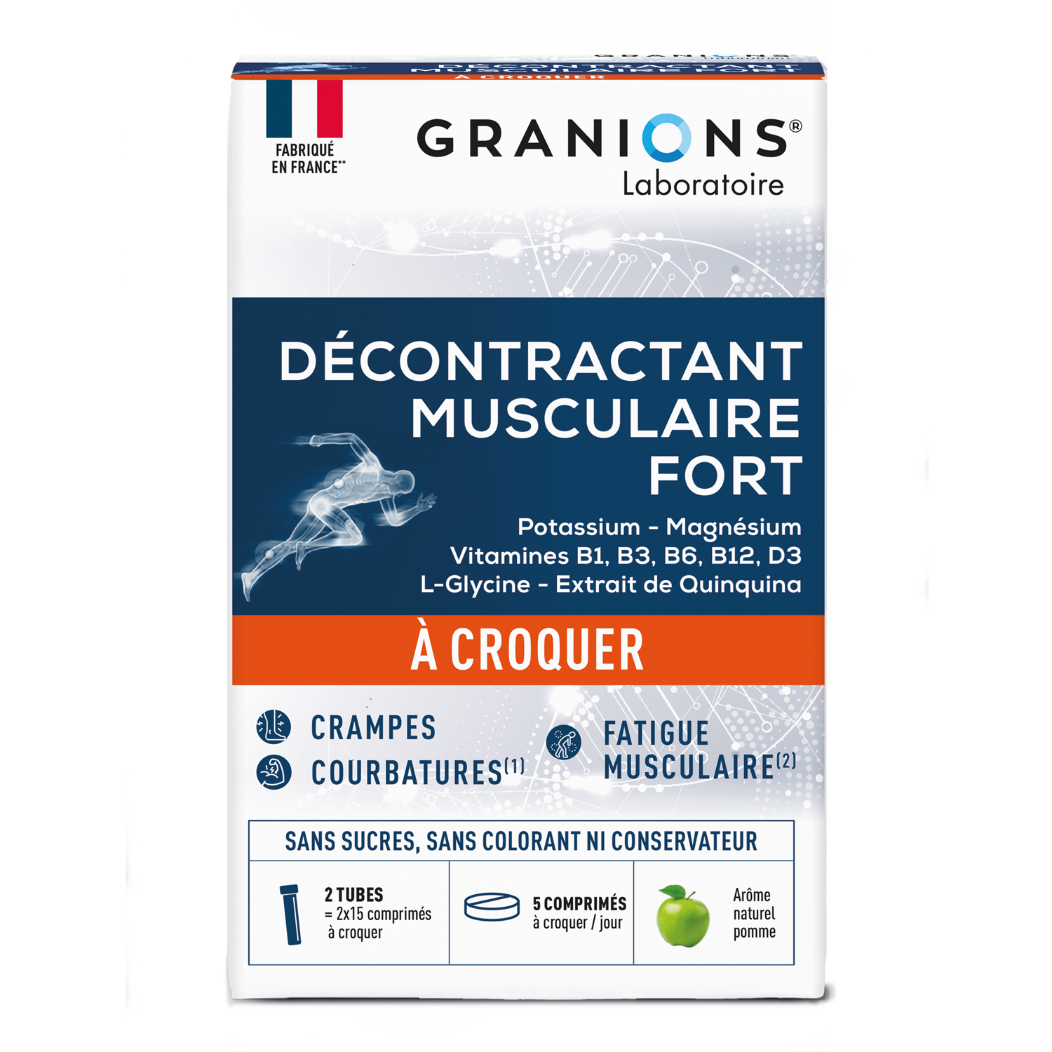 Granions Décontractant Musculaire Fort 2 x 15 Comprimés à Croquer - vue 8