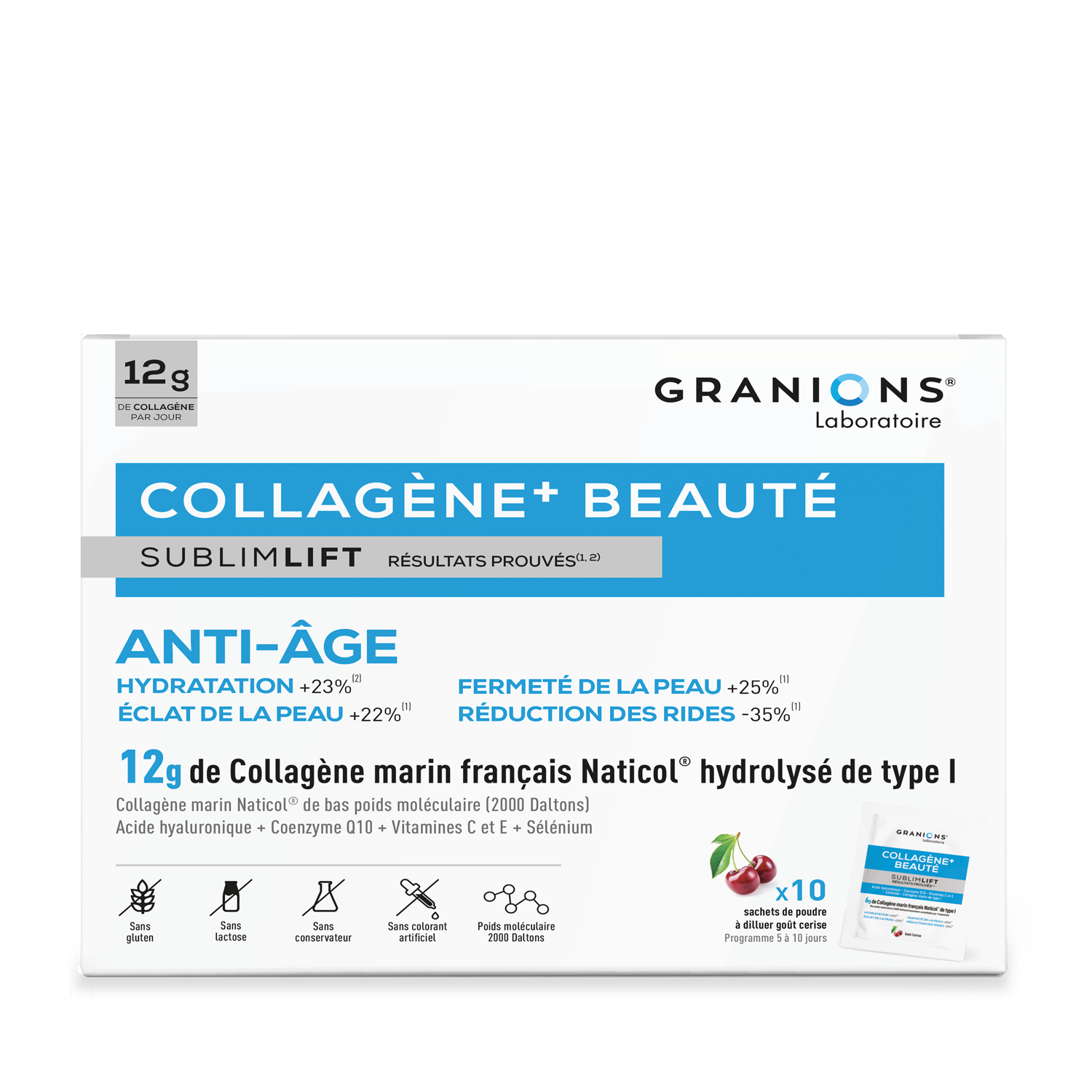 Collagène Sublimlift Anti Age Granions La Boite De 10 Sachets