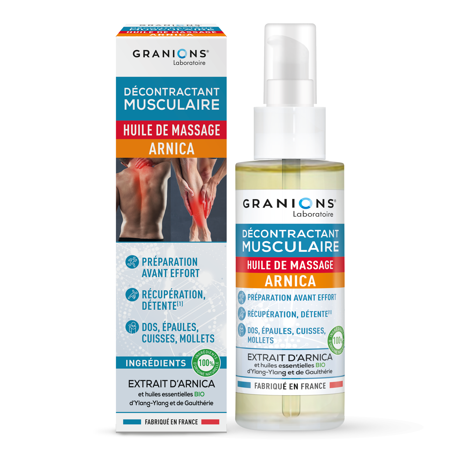 Granions Décontractant Musculaire Huile de Massage Arnica 100ml - vue 9