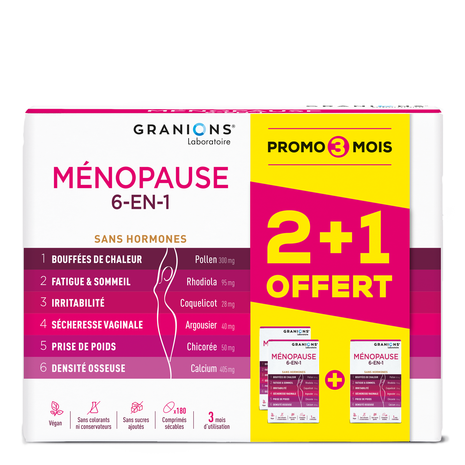 Granions Ménopause 6 en 1 format
