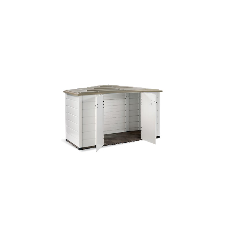 Coffre de jardin résine box evo 200 habrita 88 x 212 x 133 cm