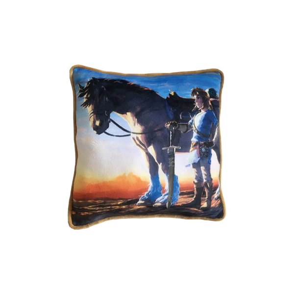Nintendo Coussin Zelda Link & Epona Premium Broderie 40 cm Homadict