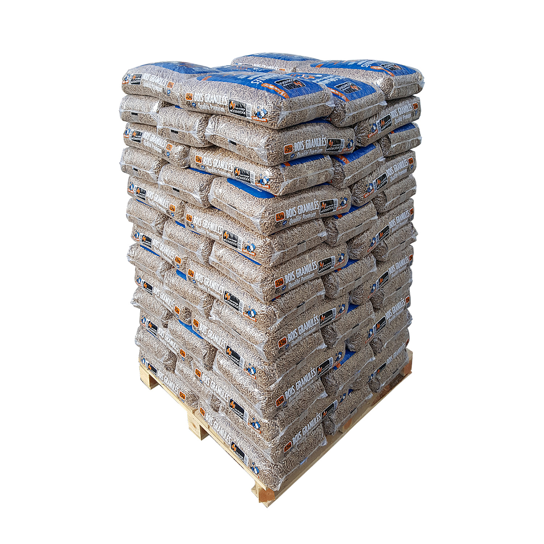WOODSTOCK BOIS GRANULES Palette de 66 Sacs de 15 kg