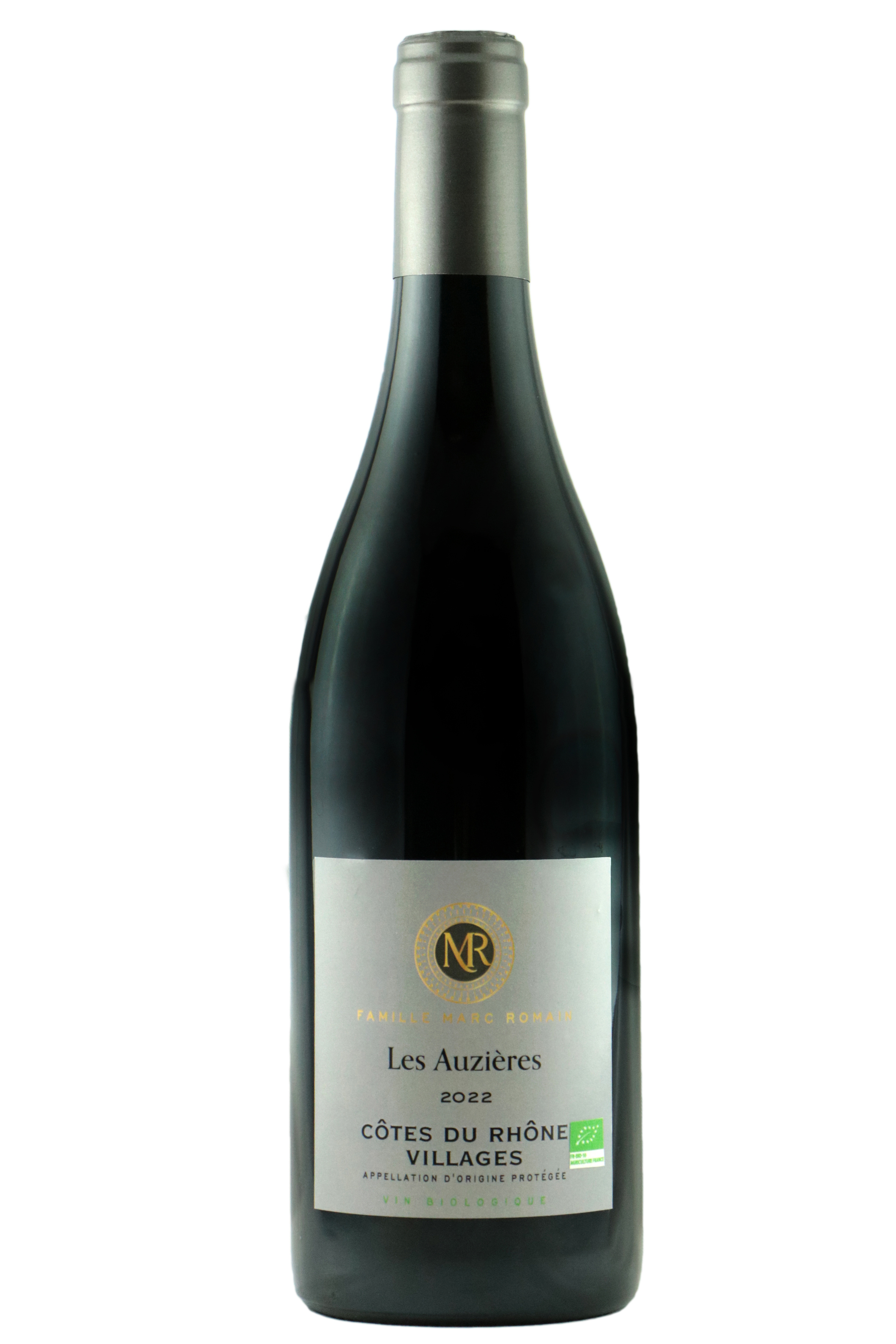 Famille Marc Romain Les Auzières BIO, 2022 - Côtes du Rhône Villages AOP - Rouge - 75 cl