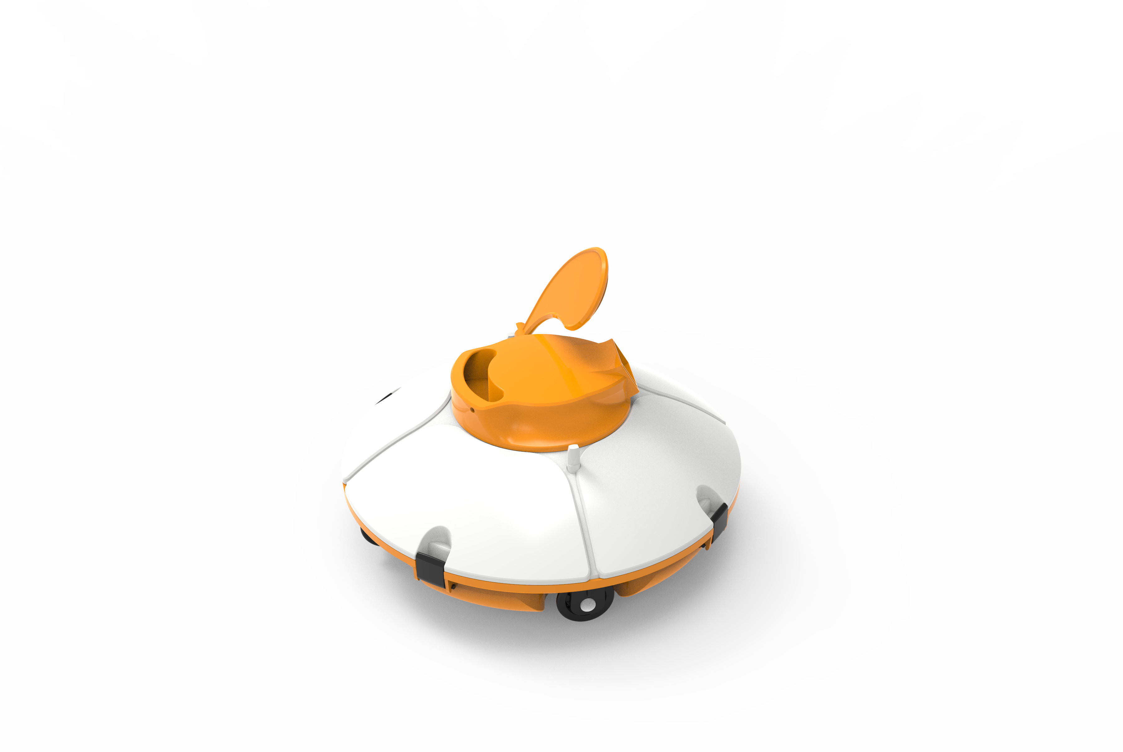 Robot aspirateur Frisbee orange