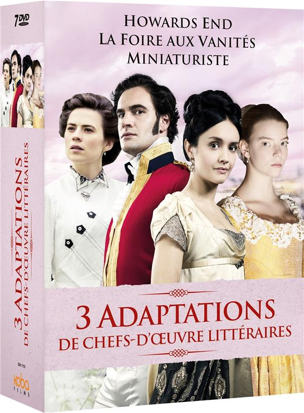 3 adaptations de chefs-d'oeuvre littéraires : La Foire aux vanités + Miniaturiste + Howards End