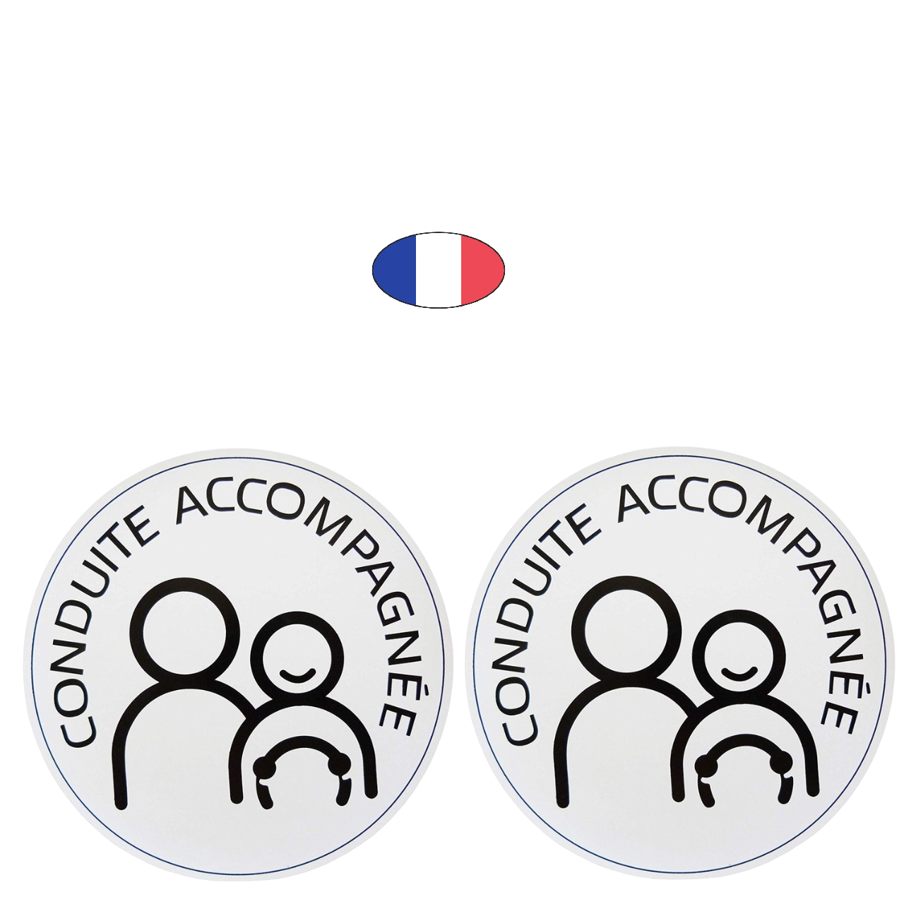Disques Magnétiques A Et CA CANOCEA - Jeune Conducteur Et Conduite Accompagnée - Fabriqué En France - Lot De 2