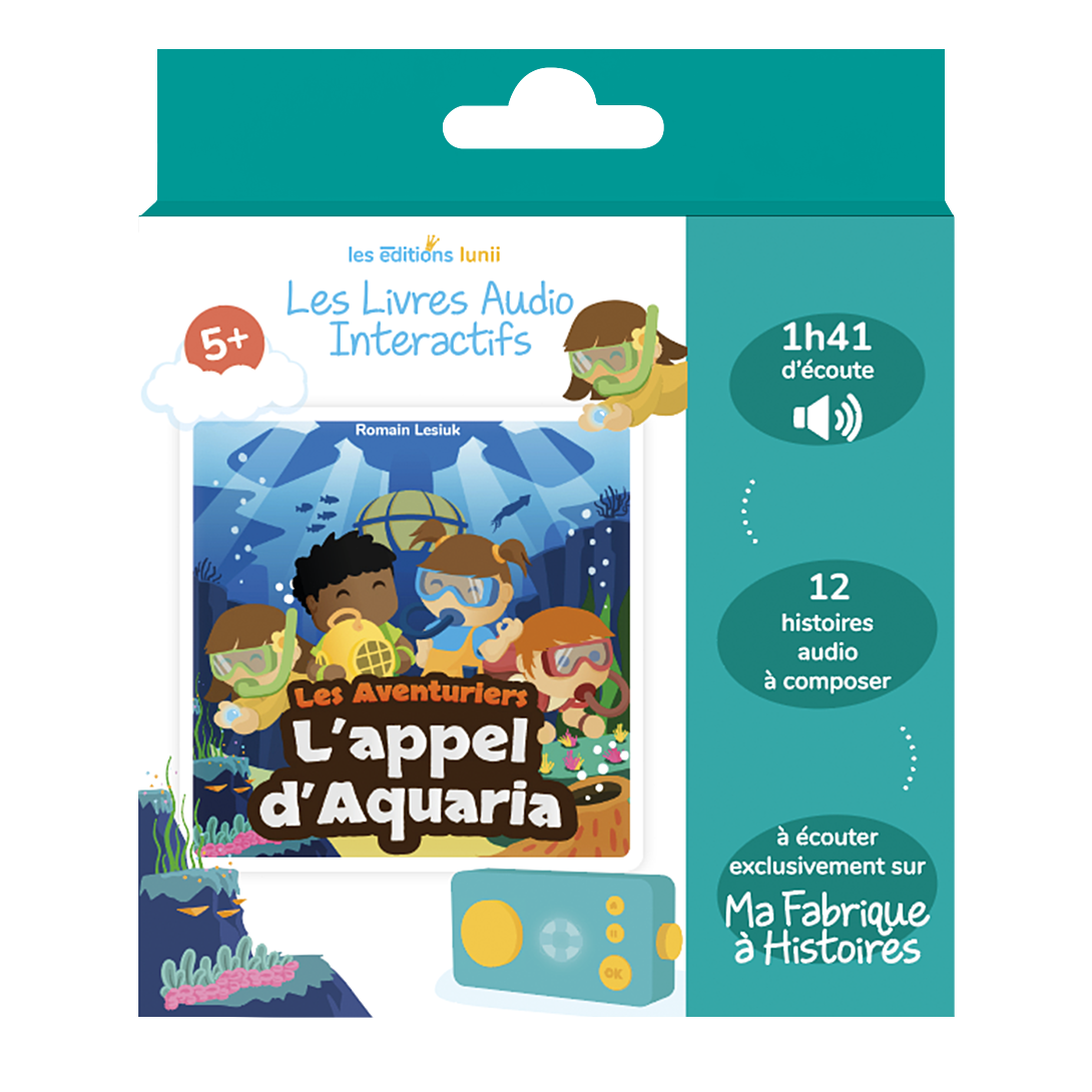 Livre audio interactif Lunii pour Ma Fabrique à Histoires 'appel d'Aquaria - vue 2