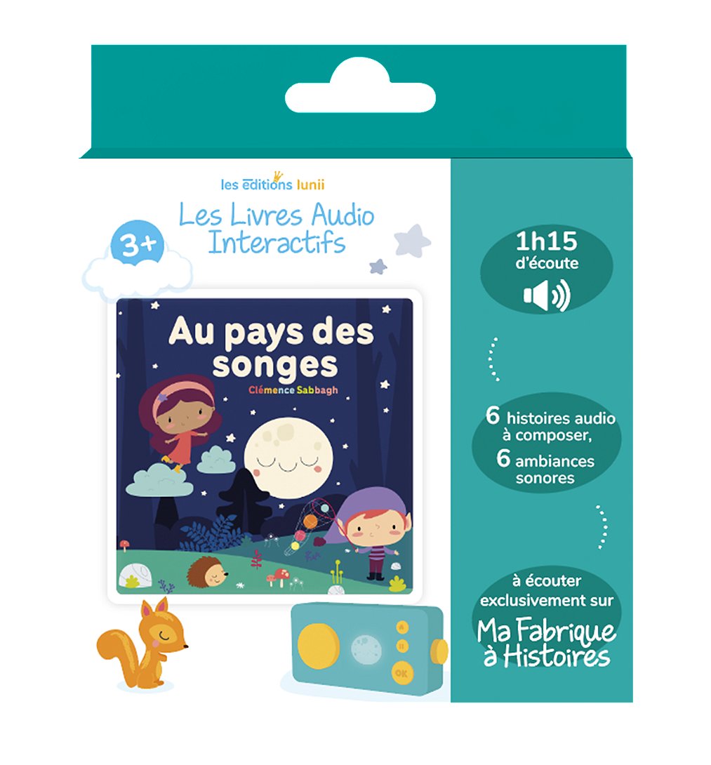 Livre audio interactif Lunii pour Ma Fabrique à Histoires Aux pays des songes - vue 2