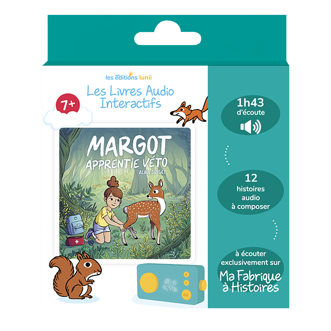Livre audio interactif Lunii pour Ma Fabrique à Histoires Margot apprentie véto - vue 2