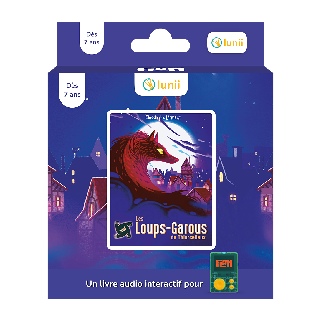 Coffret livre audio Lunii FLAM Les loups Garous