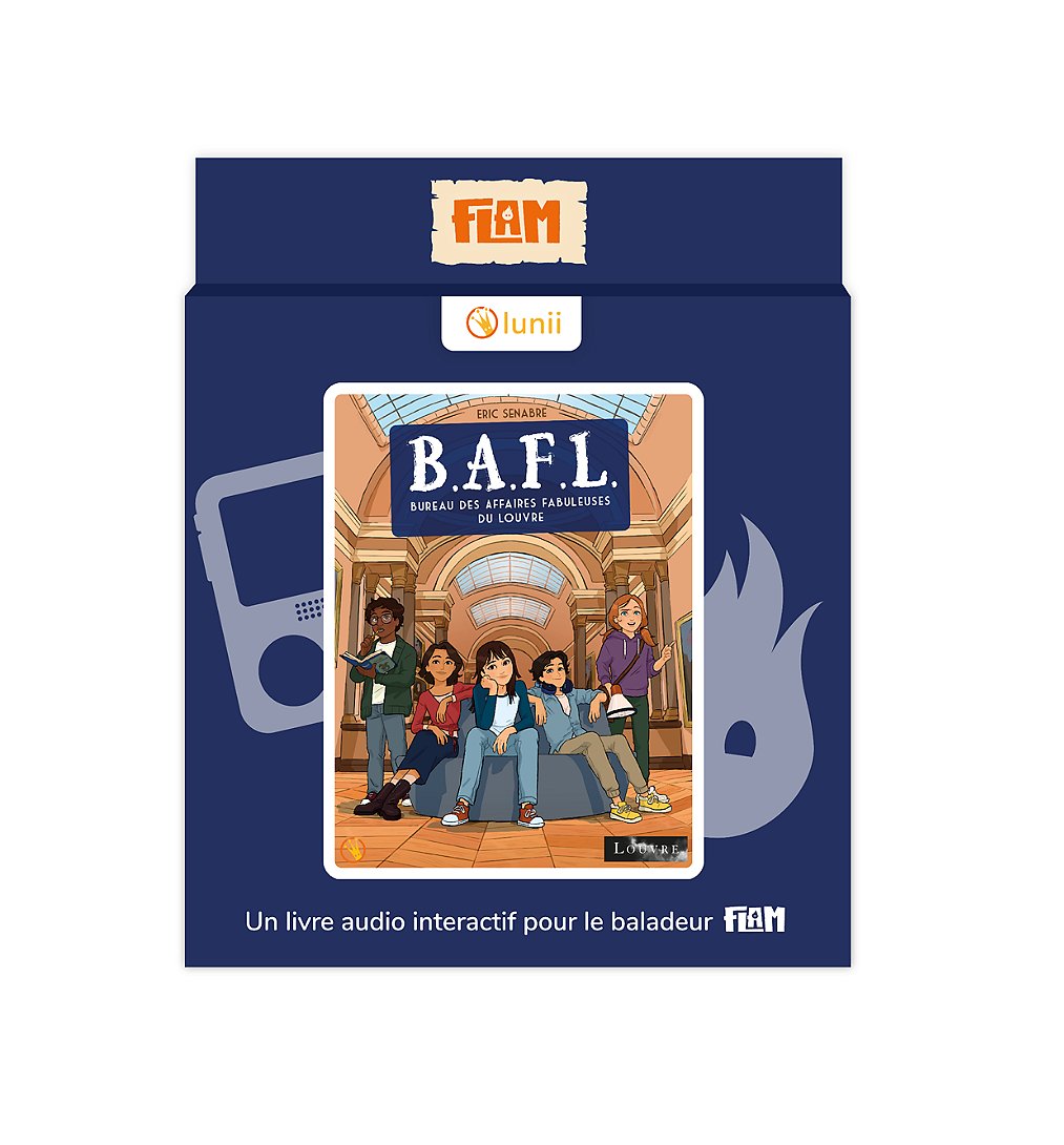 Livre audio interactif pour le baladeur Flam Lunii Le Bureau des Affaires Fabuleuses du Louvre - vue 3