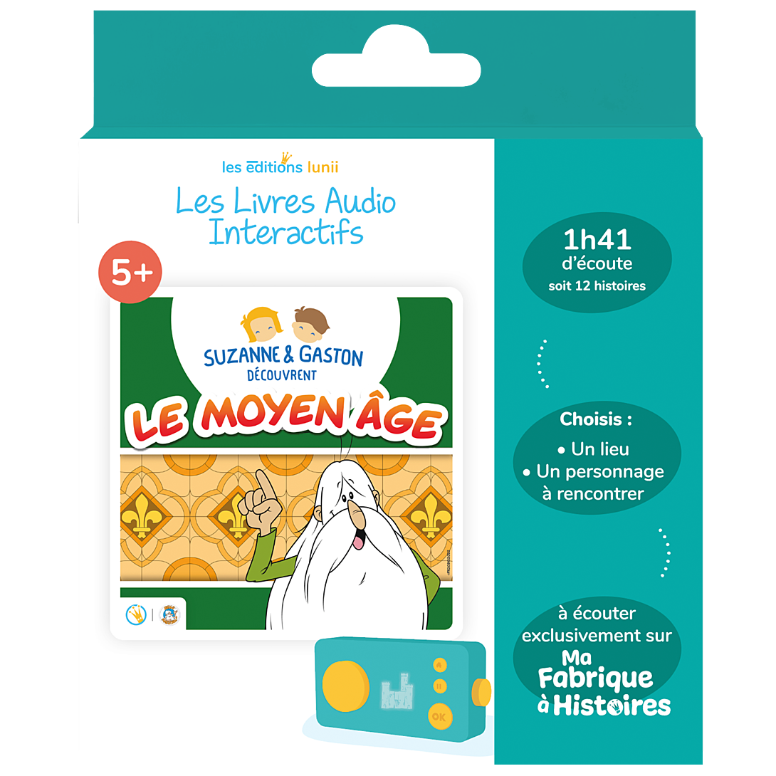 Livre audio interactif Lunii pour Ma Fabrique à Histoires Suzanne et Gaston découvrent le Moyen Âge - vue 3
