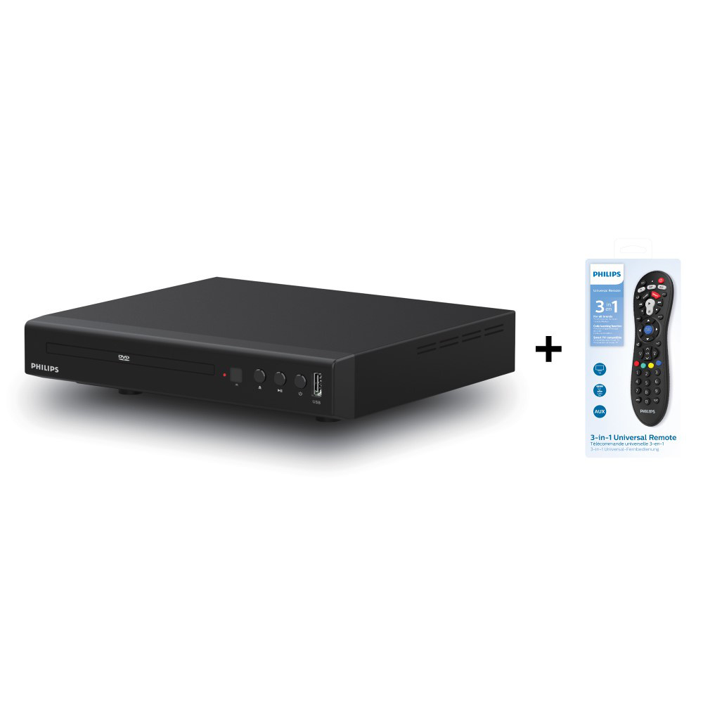LECTEUR DVD SALON USB RCA HDMI Philips TAEP200BPKT avec télécommande