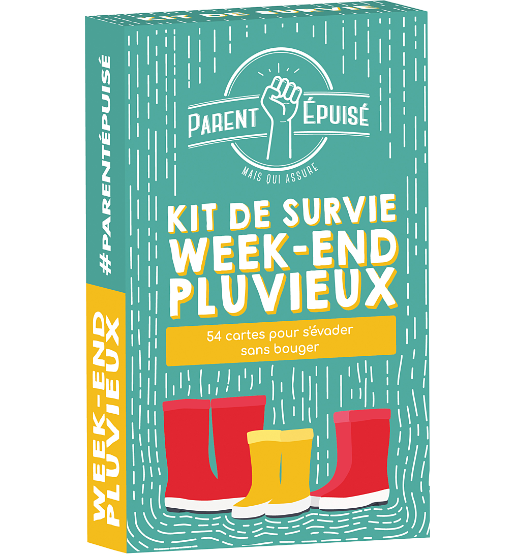 Parent Epuisé : Kit de Survie Week End pluvieux