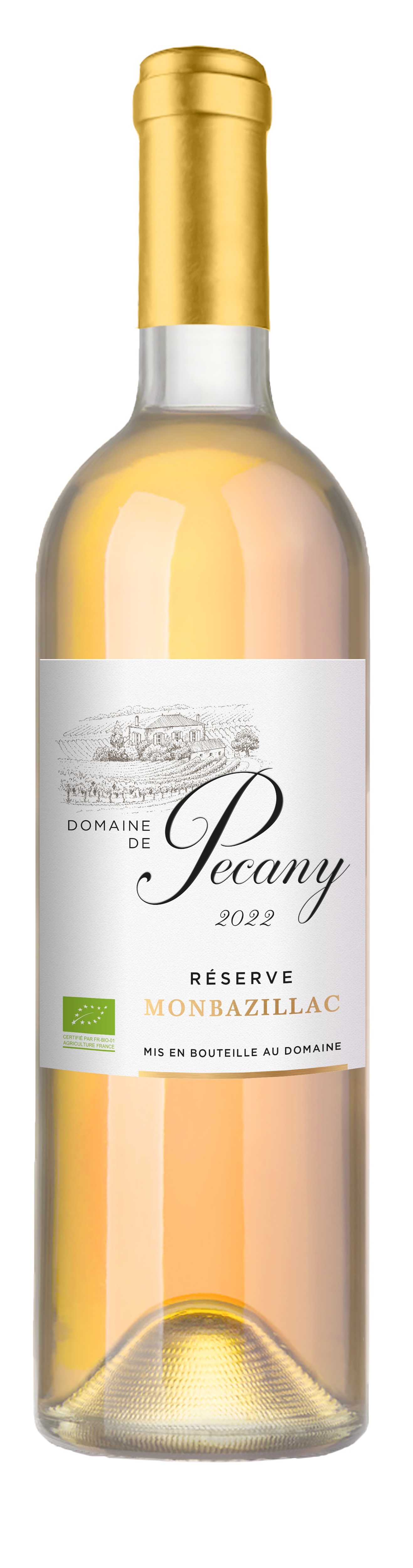 Domaine de Pecany Réserve BIO, 2022 - Monbazillac AOP - Blanc Doux - 75 cl