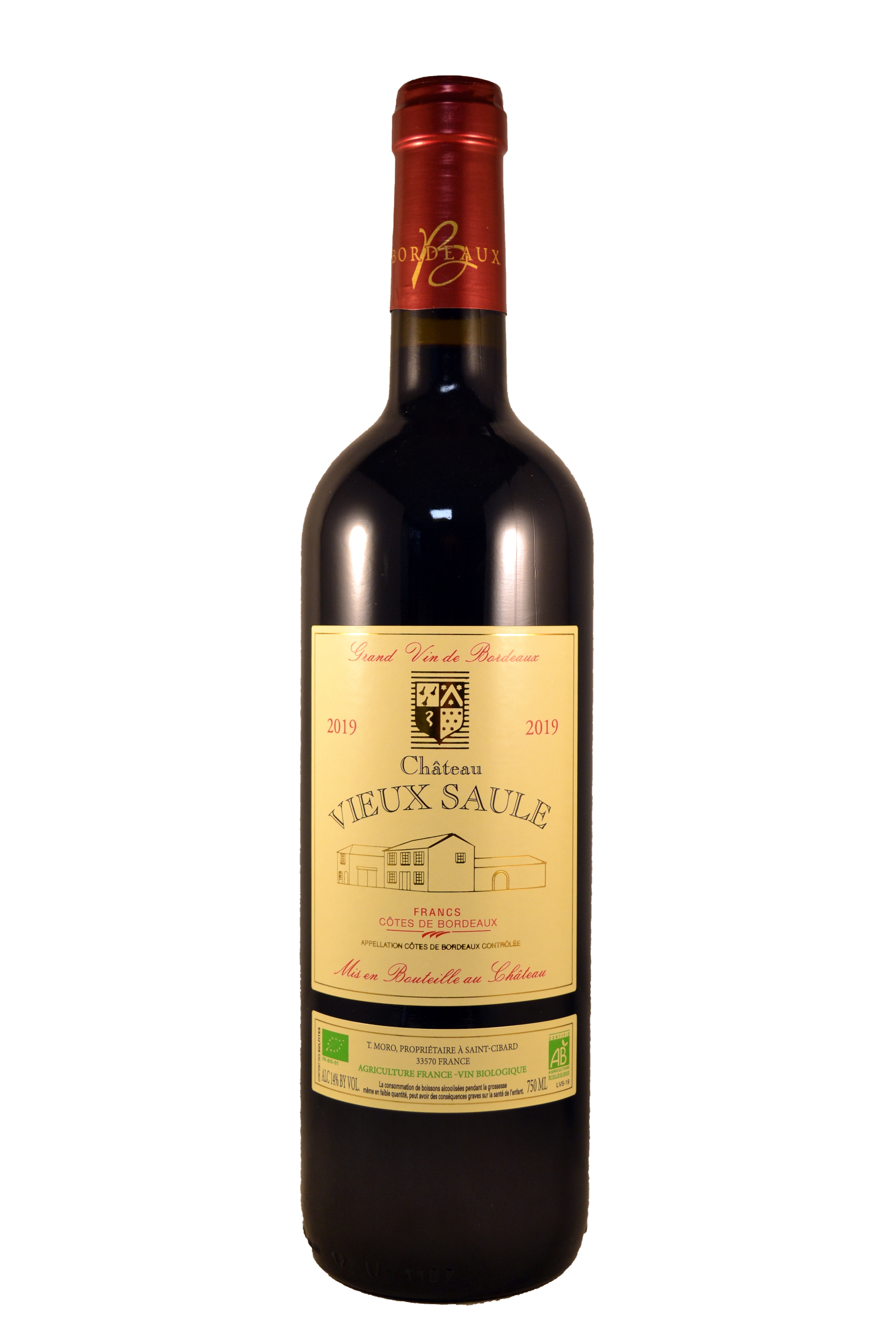 Château Vieux Saule BIO, 2019 - Côtes de Francs AOP - Rouge - 75 cl