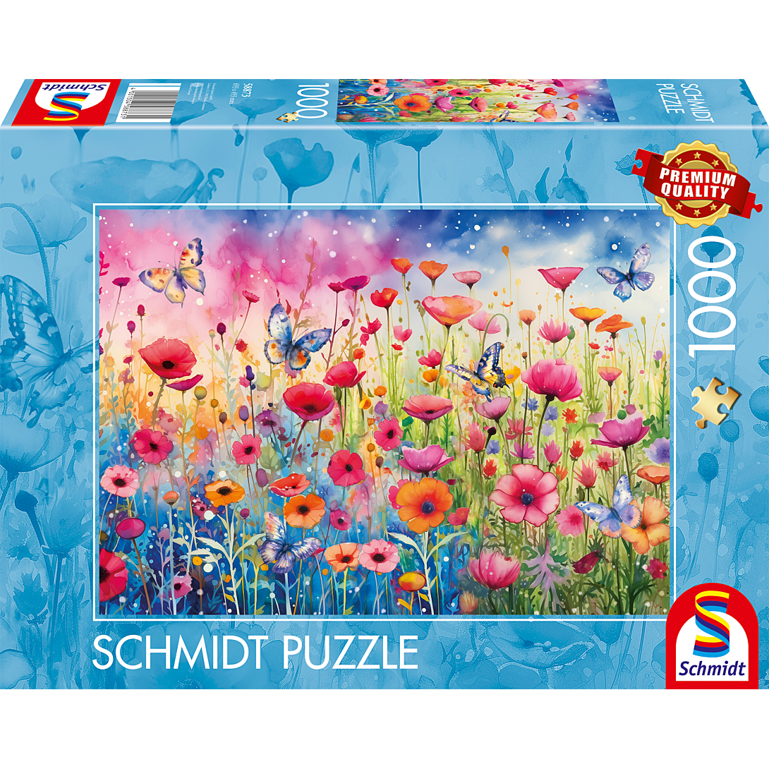 Prairie de coquelicots, 1000 pcs