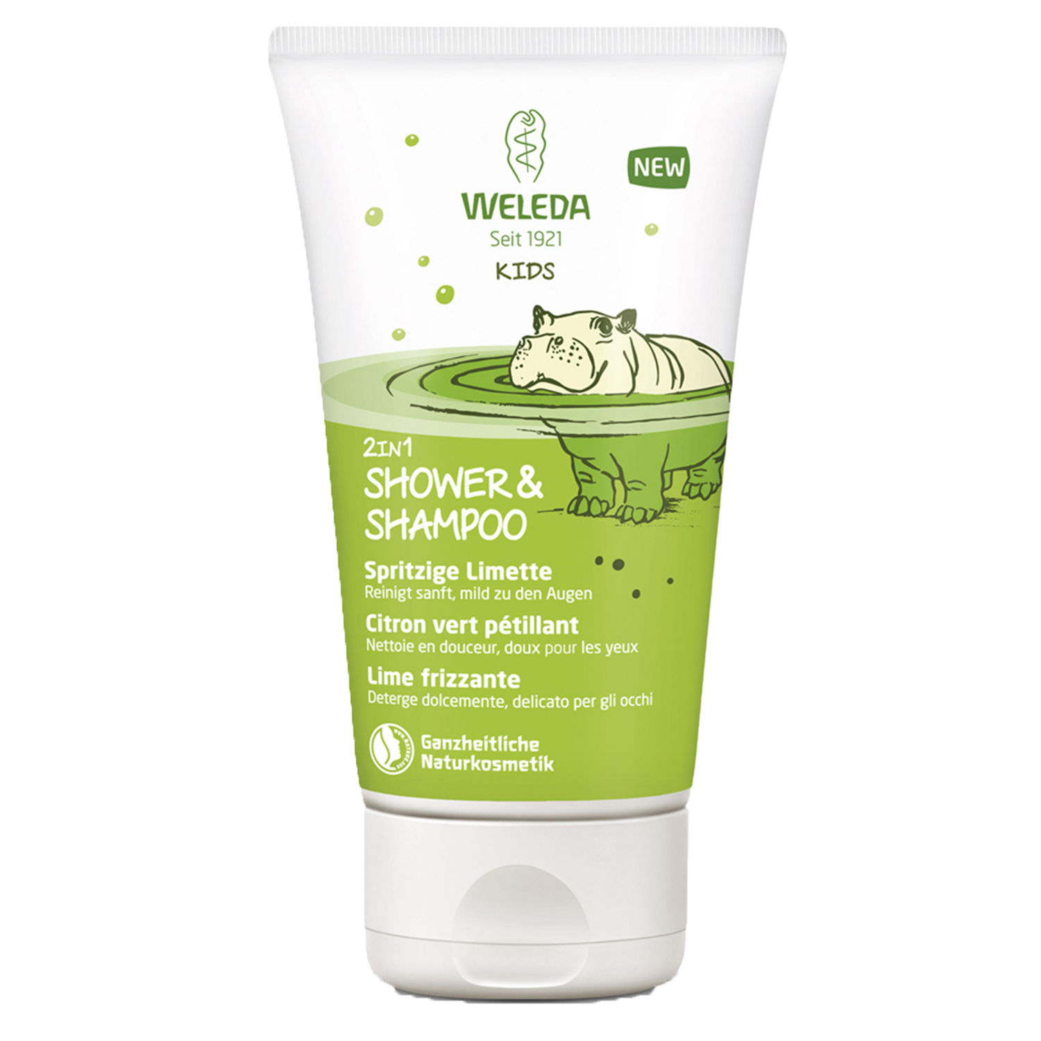 Douche & shampooing enfants 2 en1 citron vert 150ml