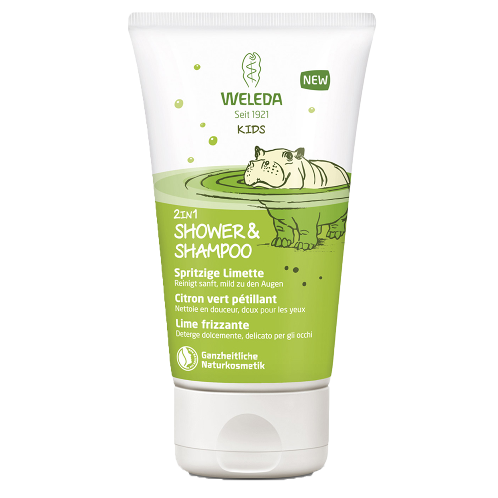 Douche & shampooing enfants 2 en1 citron vert 150ml