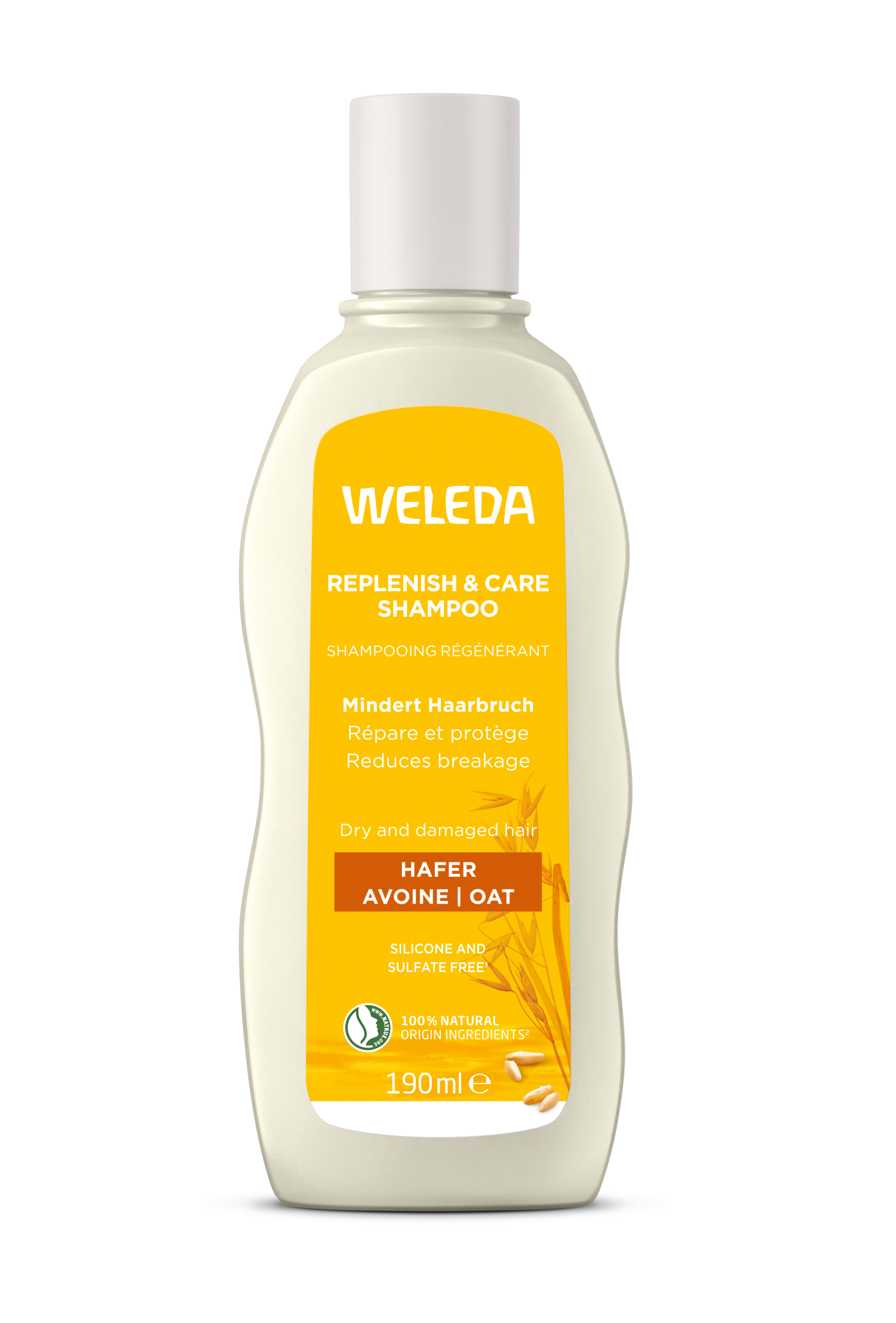 Shampoing Régénérant À 'avoine Weleda Le Flacon De 190ml - vue 2