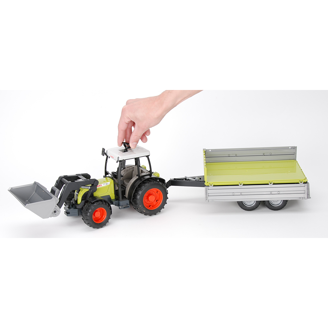 Tracteur Claas Avec Fourche Et Remorque Bruder La Boîte - vue 2