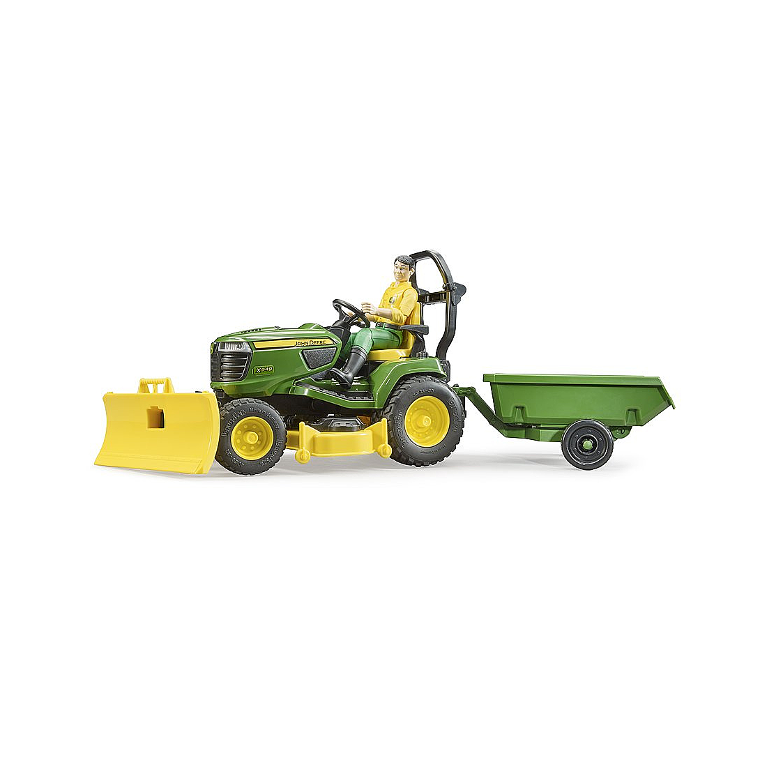 coffret B WOLRD JOHN DEERE TONDEUSE A GAZON AVEC REMORQUE