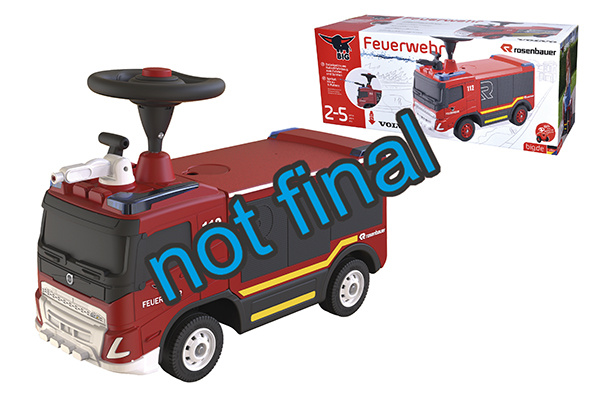 Smoby Big Camion de Pompier lance à eau Volant avec klaxon Fonction lance à eau H 440mm Dés Fabriqué en Europe - vue 8