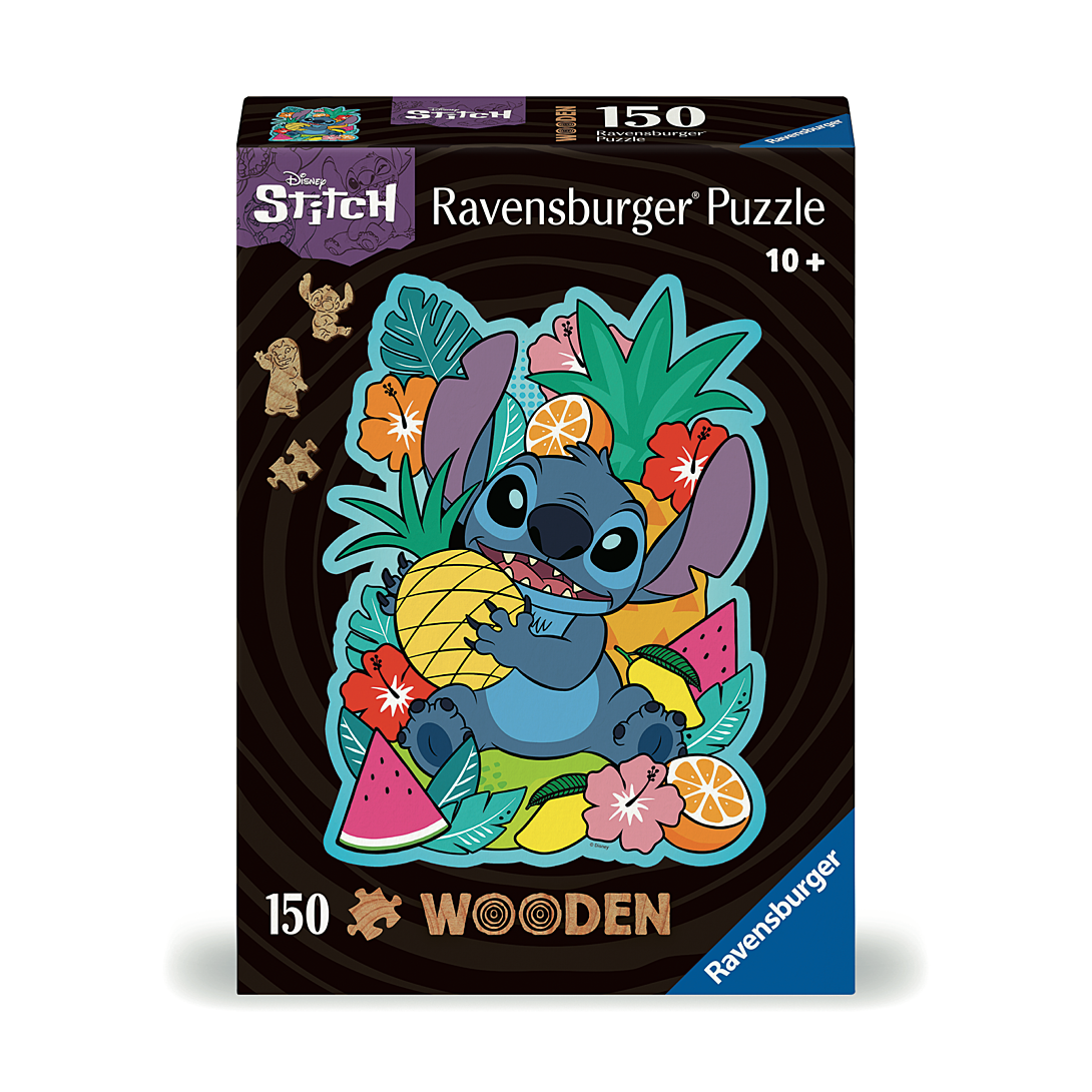 Puzzle En Bois Stitch 150 Pièces Ravensburger La Boite