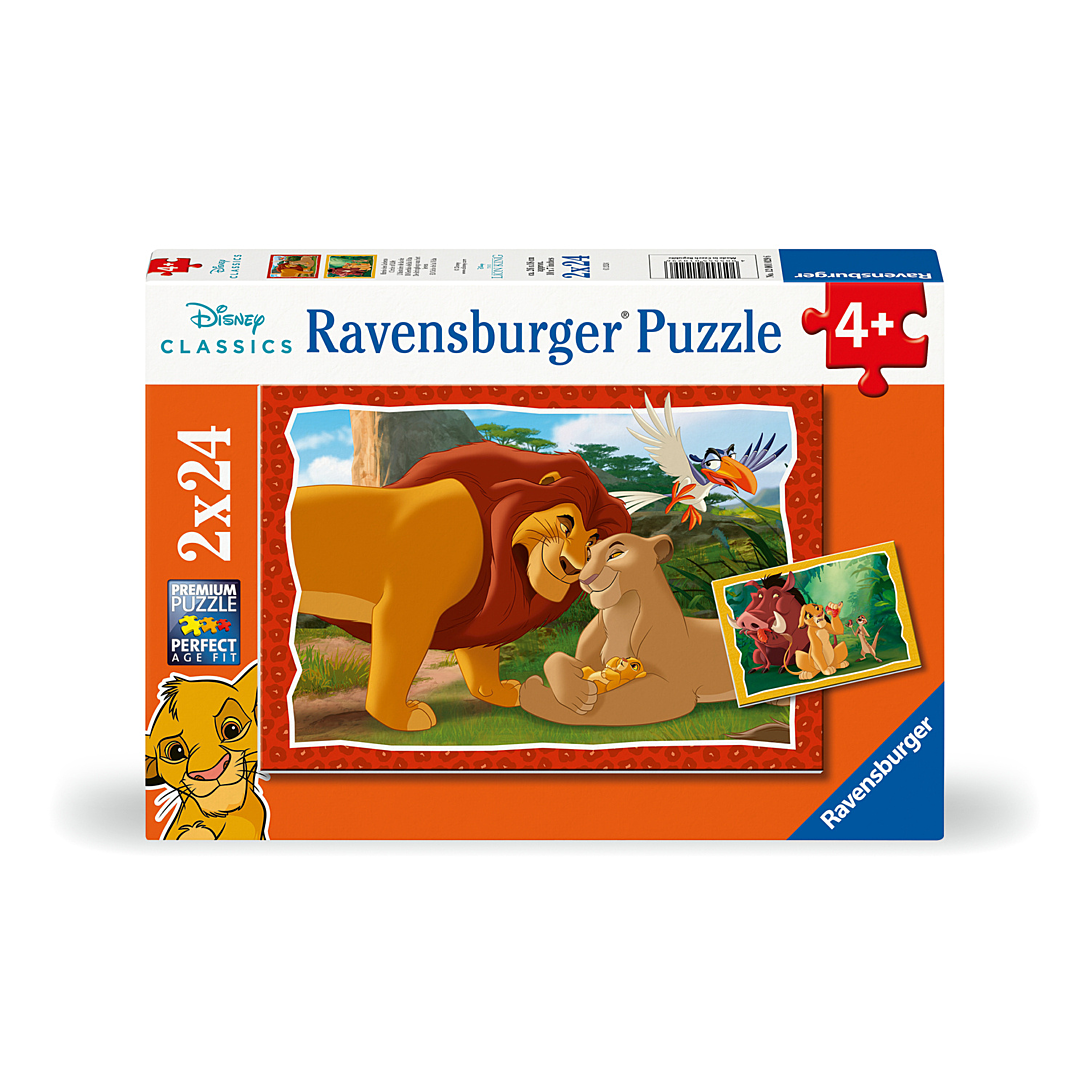 Puzzles 2x24 pièces : Le Roi Lion : 'histoire de la vie Ravensburger France