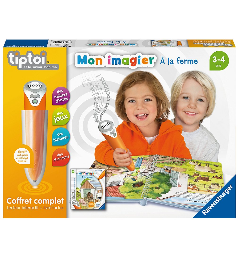 tiptoi® - Coffret complet lecteur interactif + Livre Imagier A la ferme