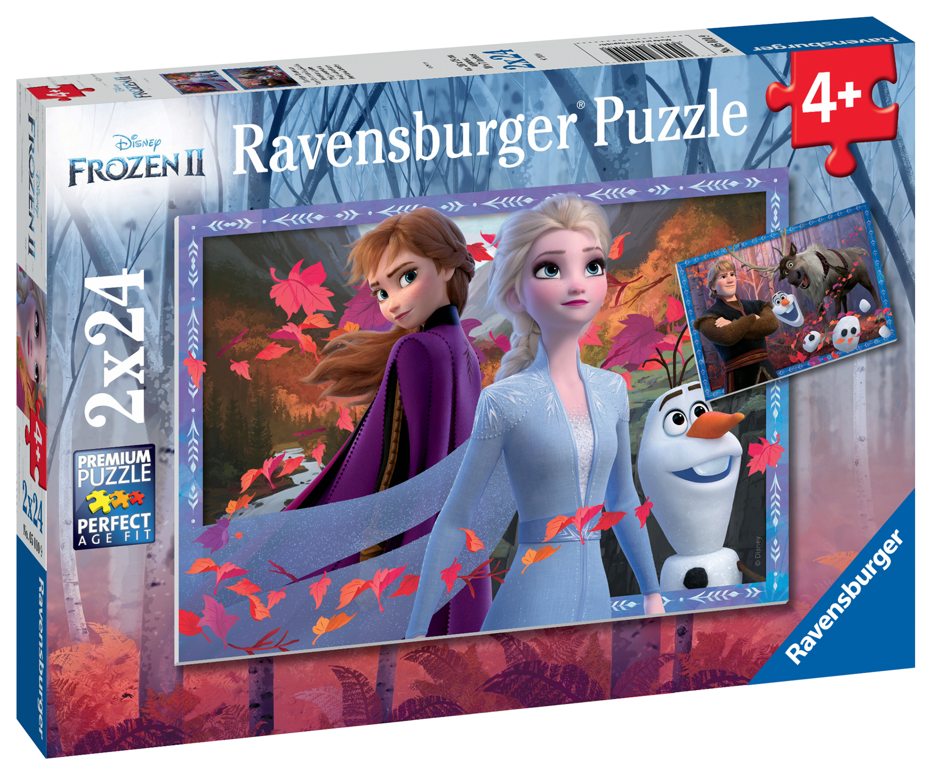 Puzzles 2x24 p - Vers des contrées glacées / Disney La Reine des Neiges 2