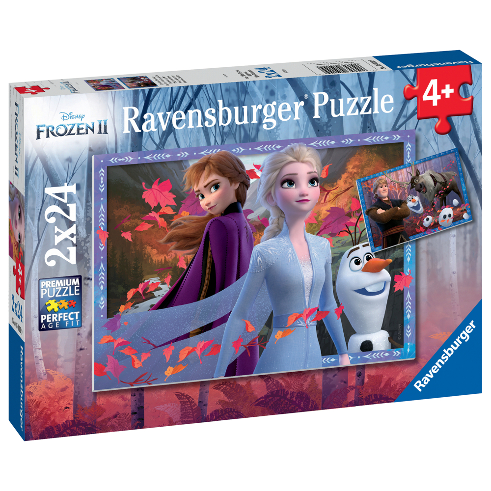 Puzzles 2x24 p - Vers des contrées glacées / Disney La Reine des Neiges 2