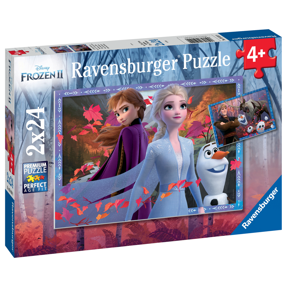 Puzzles 2x24 p - Vers des contrées glacées / Disney La Reine des Neiges 2