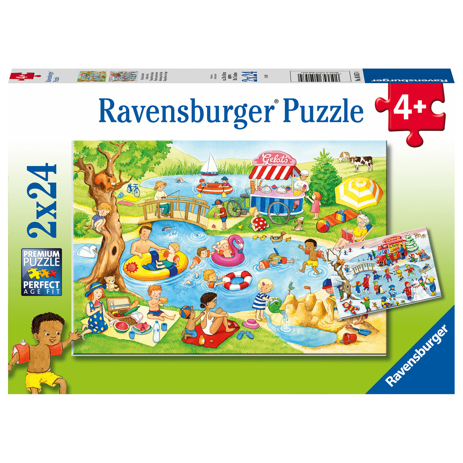 Puzzles 2 x 24 pièces : Loisirs au lac Ravensburger France