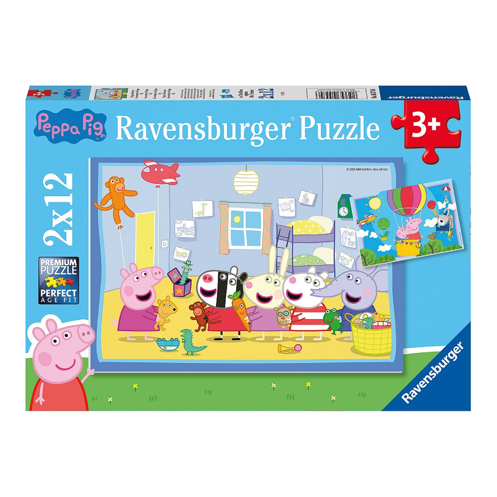 Puzzles 2x12 p - Les aventures de Peppa Pig