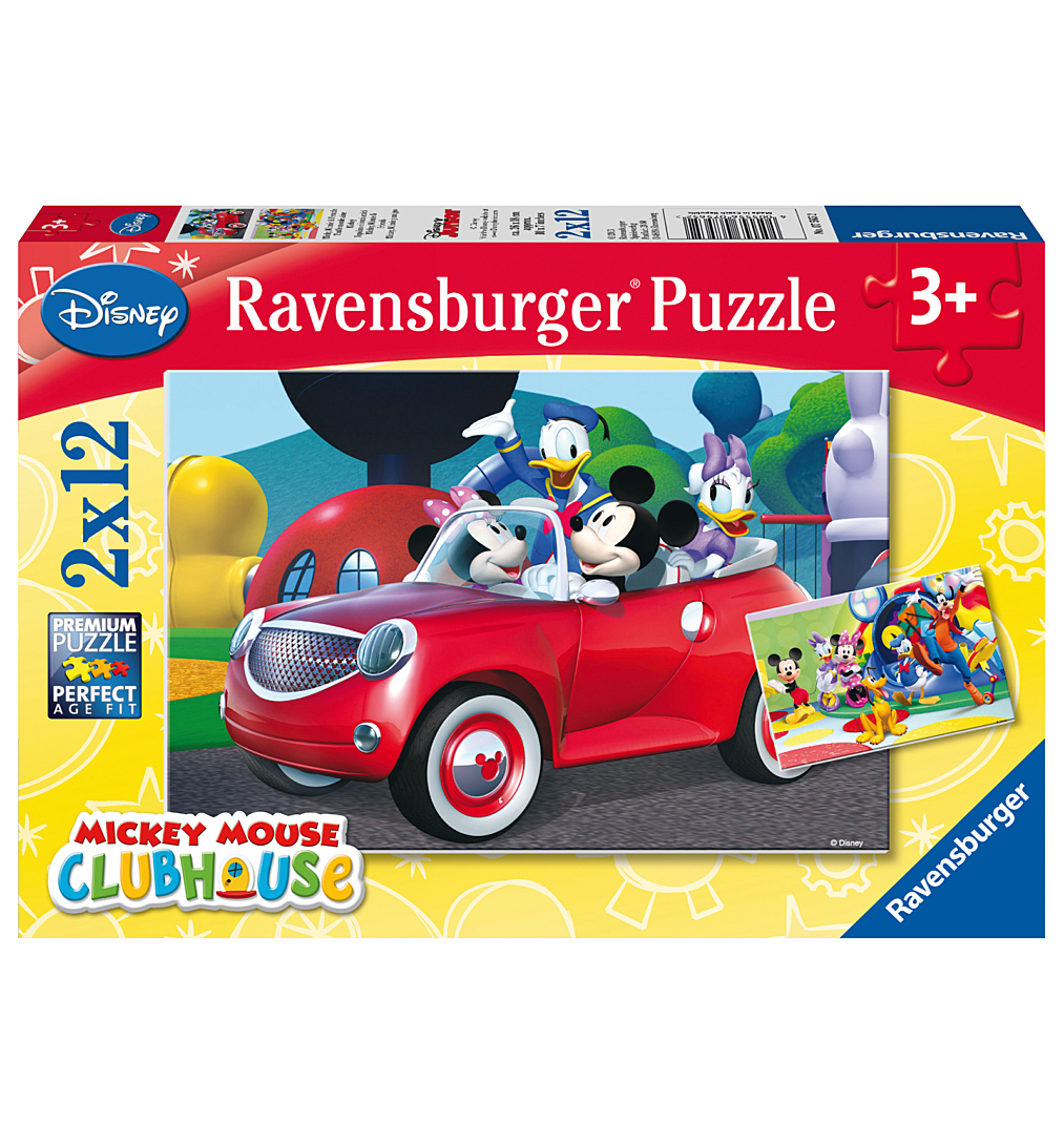 Puzzles 2X12 P - Mickey, Minnie Et Leurs Amis / Disney - Mickey Mouse