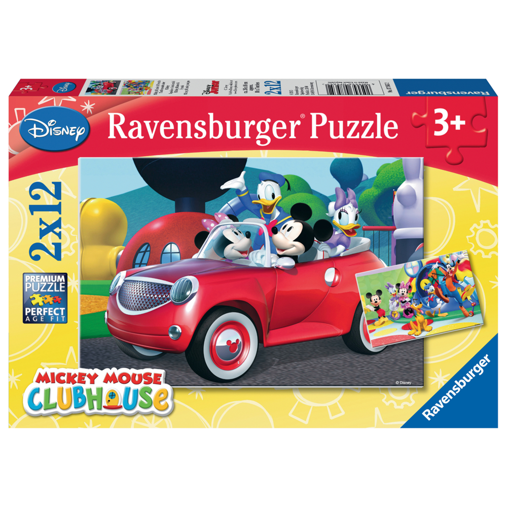 Puzzles 2X12 P - Mickey, Minnie Et Leurs Amis / Disney - Mickey Mouse