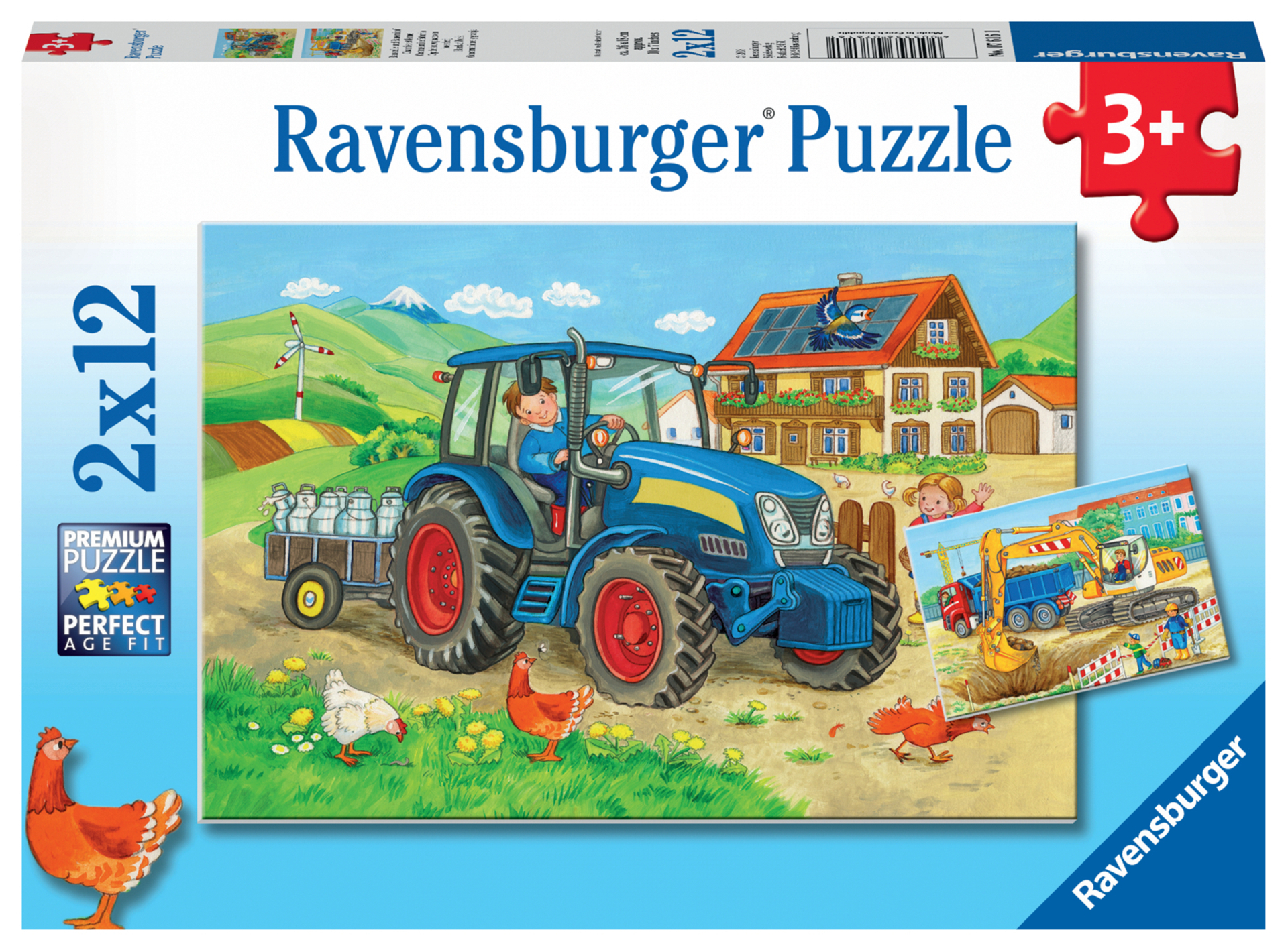 Puzzles 2x12 p - Chantier et ferme