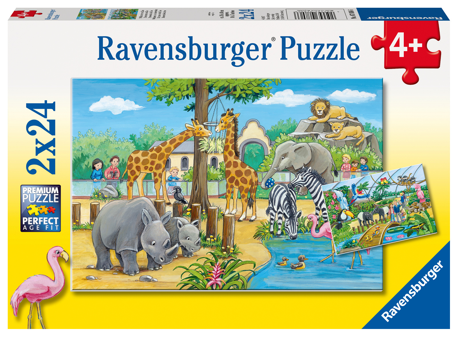 Puzzles 2x24 p - Bienvenue au zoo