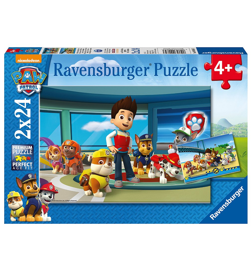 Puzzle 2 x 24 pièces : Pat'Patrouille : Museau efficace Ravensburger France