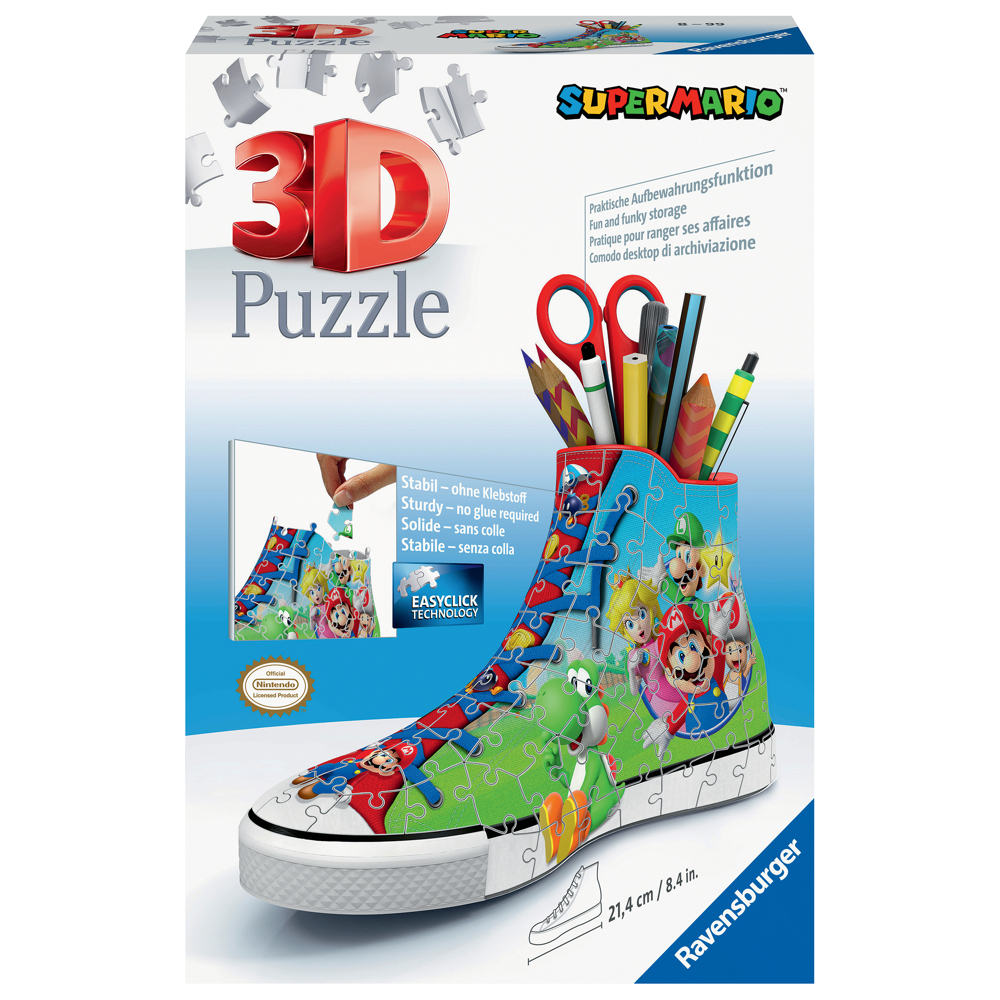 Puzzle 3D Sneaker - Super Mario - Super Mario